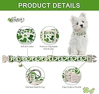 Vista 42 de Unique Style Paws - Collar rosa con hebilla de metal, duradero y lindo para perros pequeños a grandes