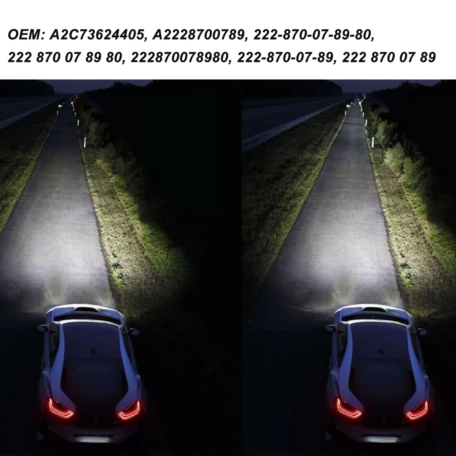 Faros LED balasto, A2228700789 unidad control faro LED módulo control faro de reemplazo para clase C E-Class S-Class