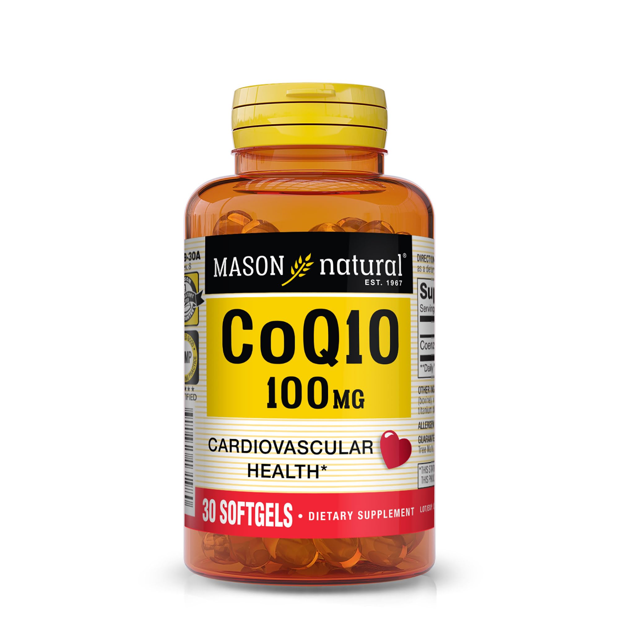 Mason Natural Co Q-10 100 Mg 30 Softgels
