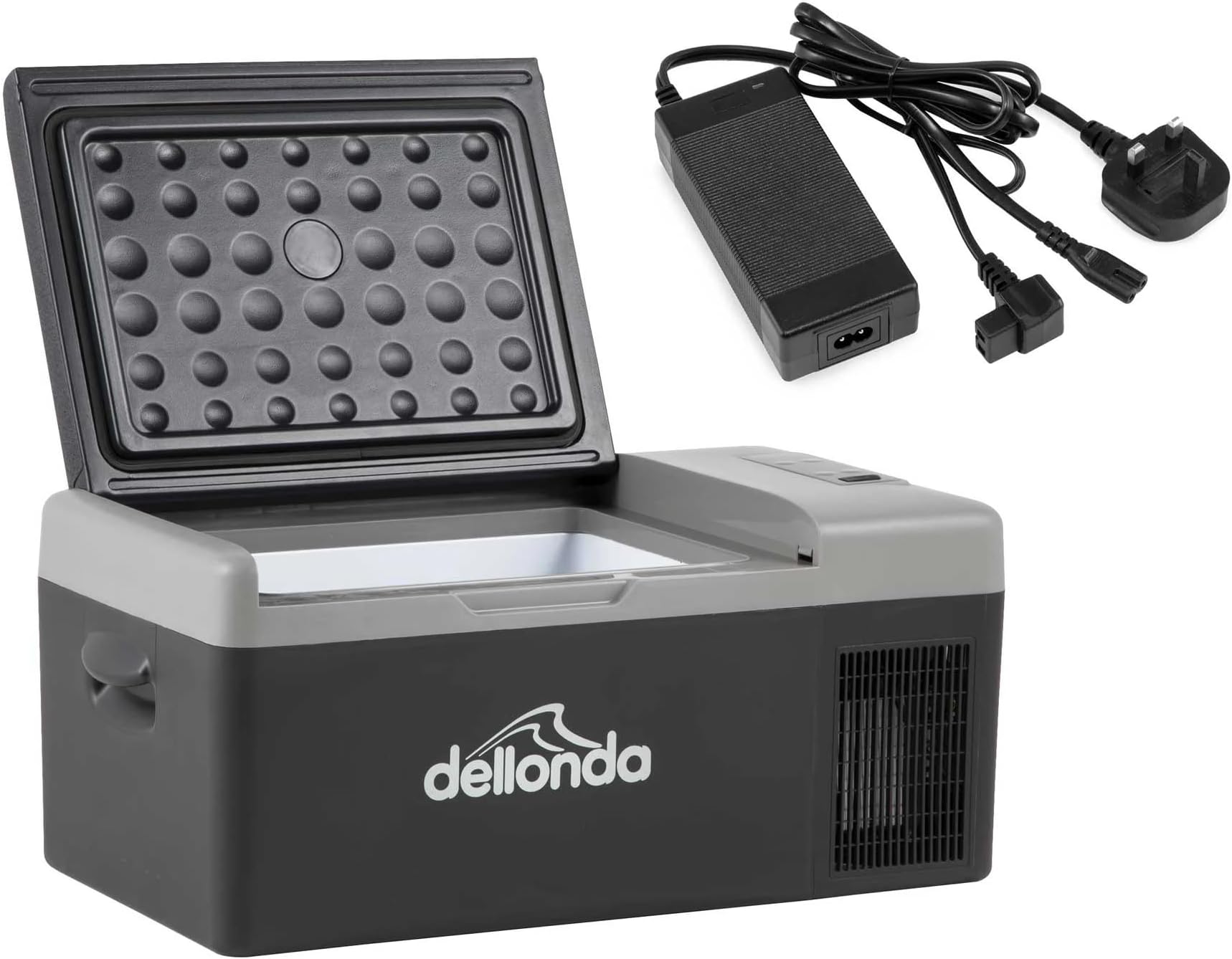 Dellonda 15L Portable Car Fridge, Freezer, Cool Box, 12/24/230V