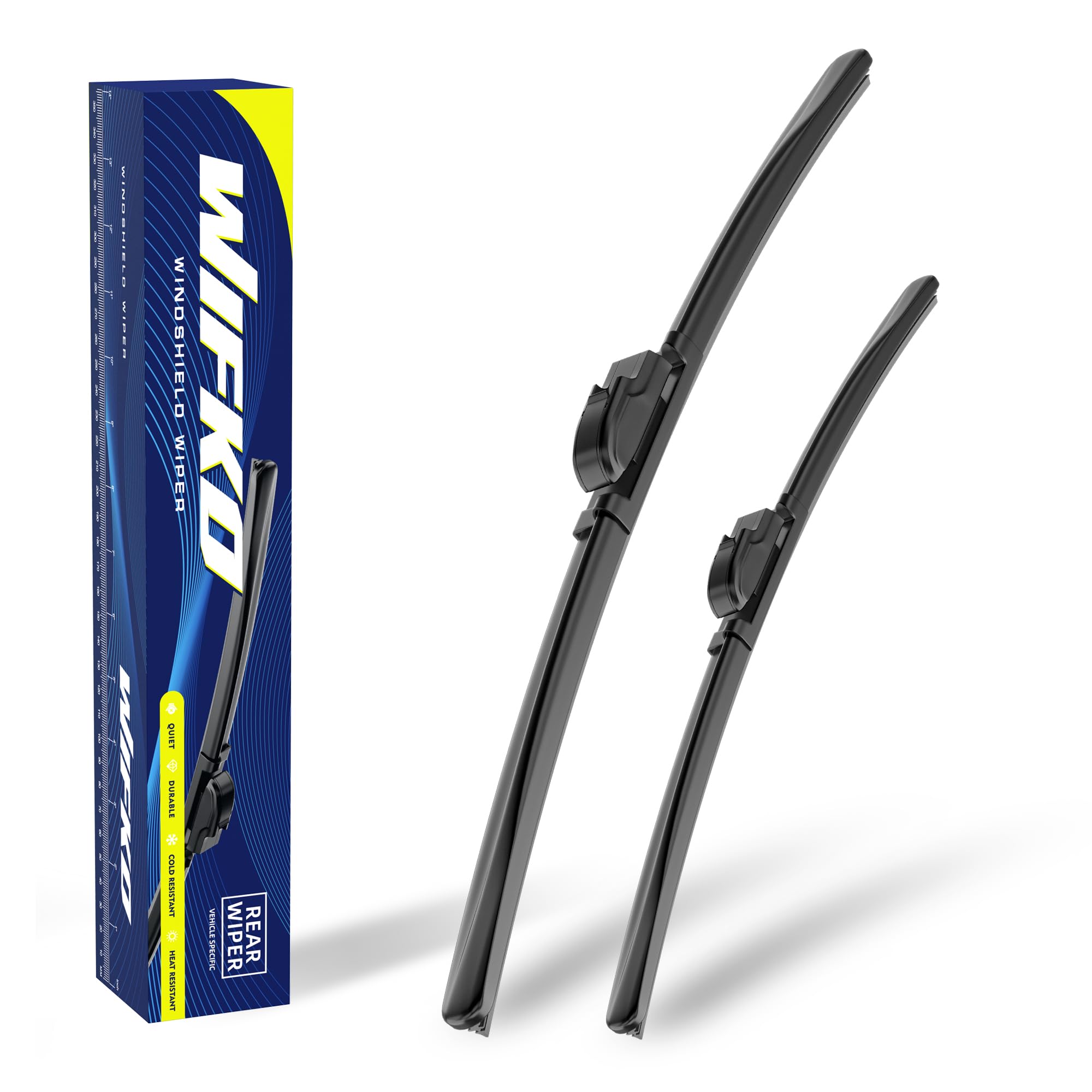 Wifko Scheibenwischer Kompatibel für Opel Vauxhall Zafira A MK1 1998-08.2005,Not for Zafira C, Wischerblätter Vorne, Set Frontscheibenwischer, Auto Scheibenwischer Zubehör