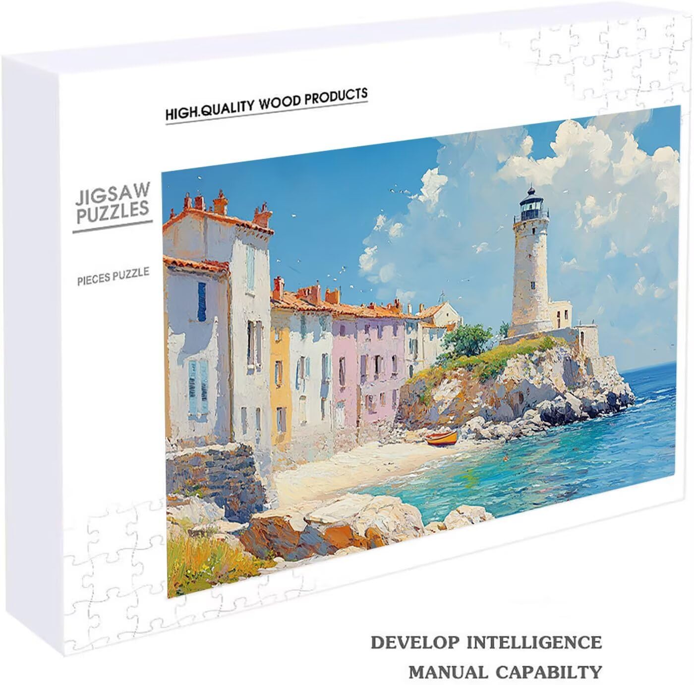 Puzzle 5000 sztuk, reflektor logiczny 5000 sztuk dla dorosłych 160 x 105 cm, drewniane puzzle architektura wykwintne opakowanie w papierowym pudełku, przenośna torba siatkowa na prezent dla mężczyzny