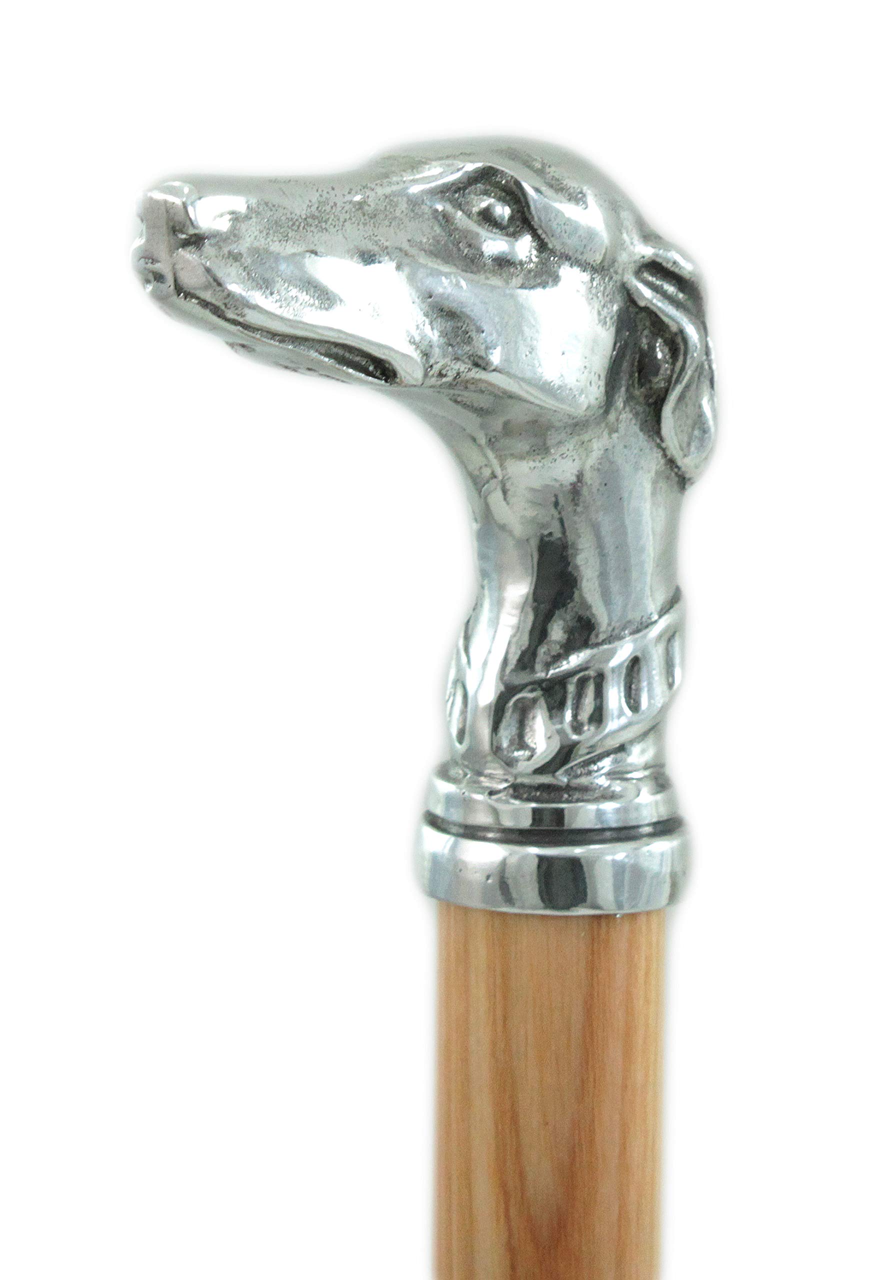 CAVAGNINI Bastone Levriero Personalizzato Incisione Nome Peltro | Made in Italy Fatto a Mano | Regalo di Lusso Pensionamento Anziano Nonno Papà Sposo Matrimonio | Uomo Donna 5 Colori 97cm