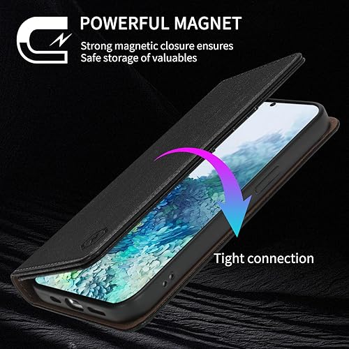 Miniatura 5 de Funda tipo cartera para Samsung Galaxy S20 Plus con bloqueo RFID, soporte de ranura para tarjetas, funda protectora de cuero con tapa magnética