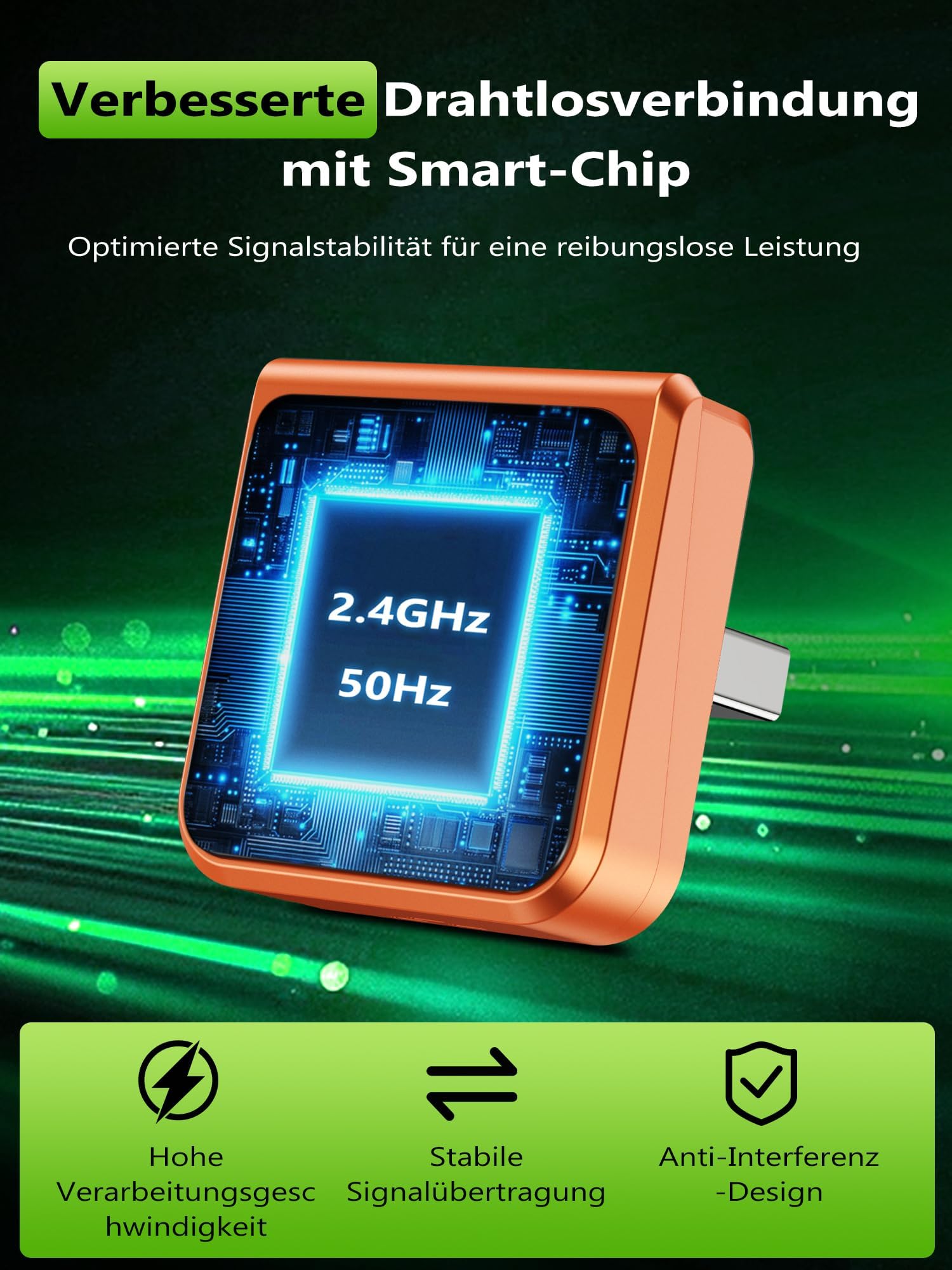 Adapter CarPlay bezprzewodowy USB: CarPlay i Android Auto bezprzewodowy, Plug & Play, automatyczne ponowne łączenie, niska latencja, kompatybilny z iPhone iOS 10+ i smartfonami Android, samochody