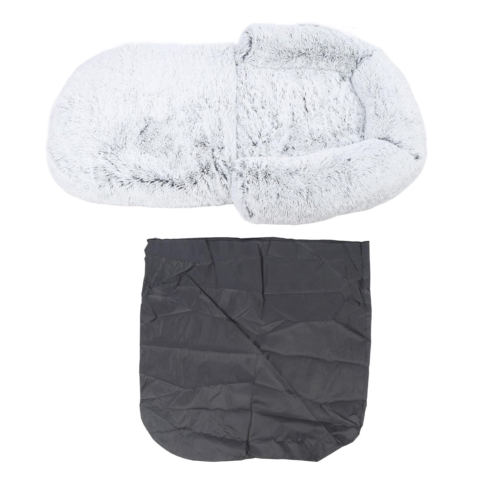 Faltbares Hundebett für menschliche Hunde, tragbar, 2-in-1, riesiges Bett für beruhigende Hunde in menschlicher Größe, 180 x 119,2 x 24,9 cm, Schlafsofa aus Kunstpelz in menschlicher Größe