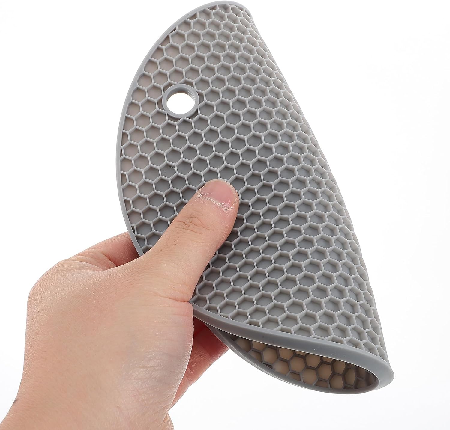 5pcs Round Honeycomb Silicone Mats for Kitchen Countertops