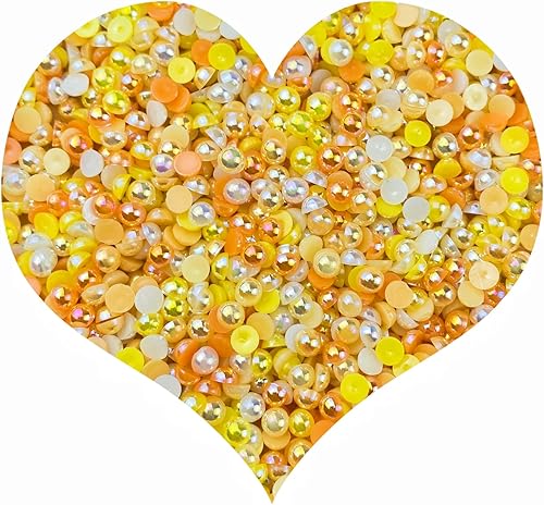 Mezcla de diamantes de imitación de resina de 423oz para manualidades 8800 piezas de tamaño mixto de 3450236in cuentas de medias perlas de diamantes