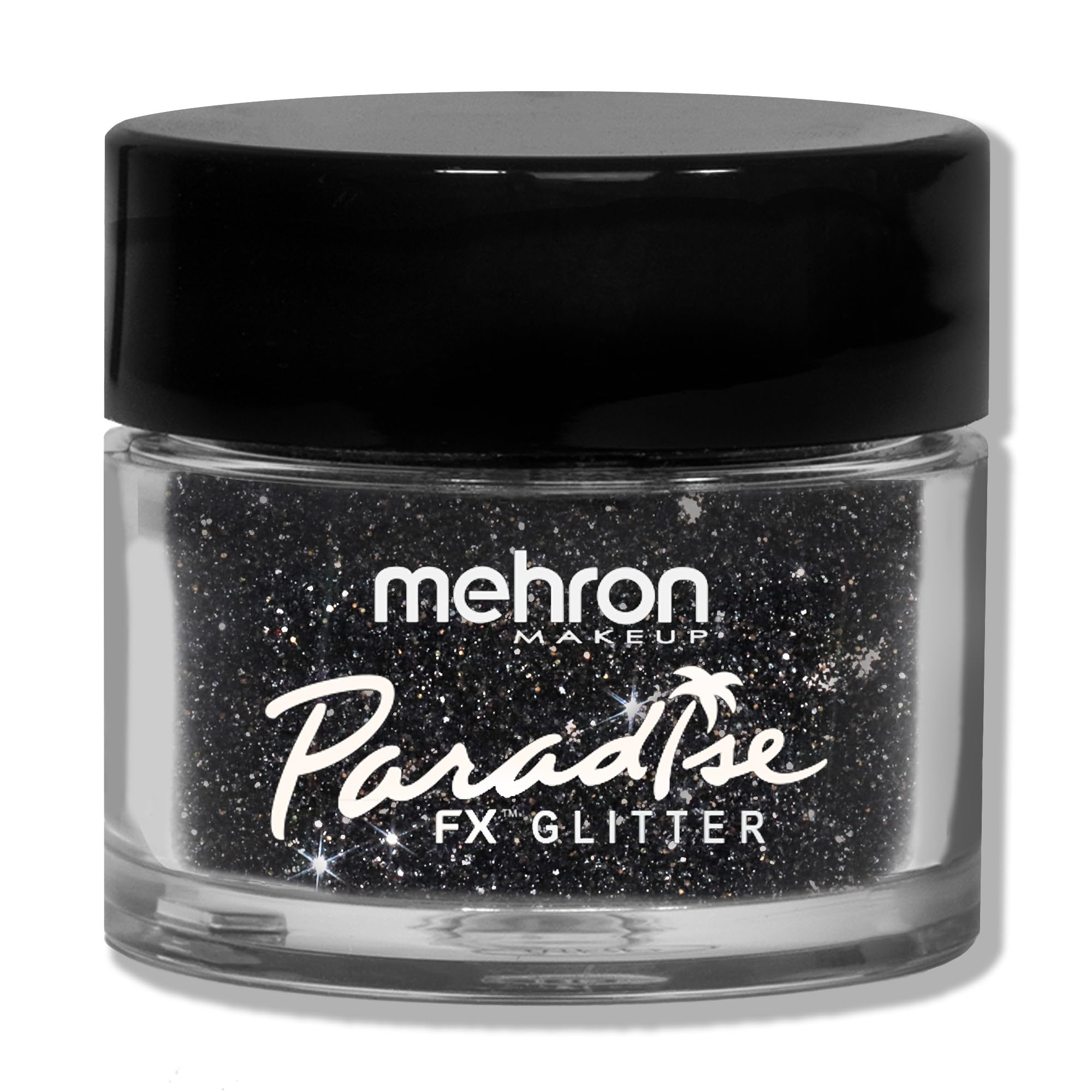 MehronMakeup Paradise Glitter FX | Professional Cosmetic for Makeup & Art | Vibrant & Shimmering Loose Glitter .25 oz (7 g) (Black)