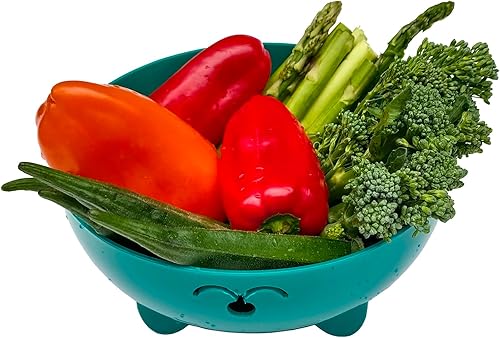 Miniatura 7 de Taza de ramen de 68 onzas para microondas, olla para fideos, vaporera para cocinar alimentos y verduras con colador removible, verde