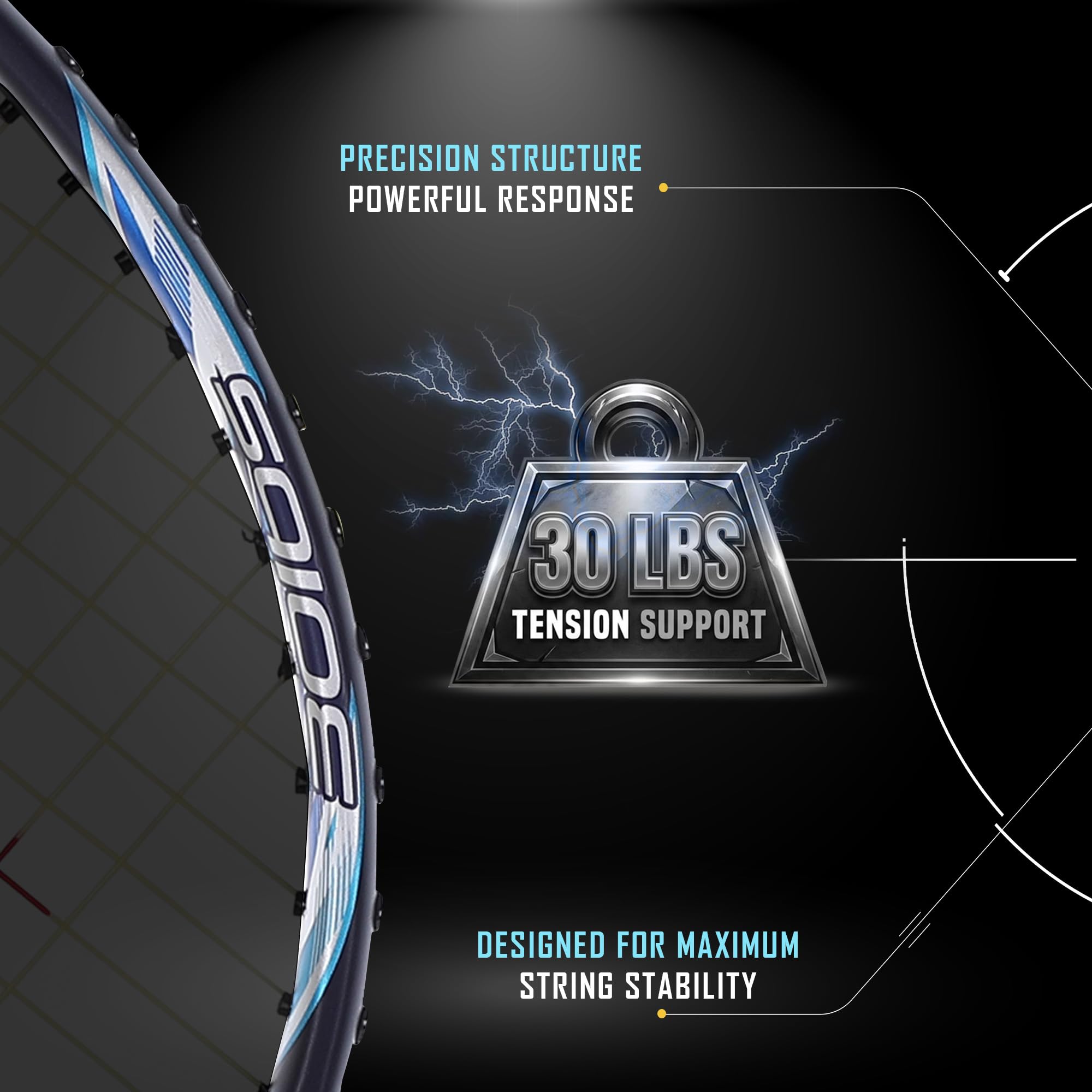 YONEX Racchetta da badminton in grafite serie Astrox Lite (G4, 77 grammi, tensione da 30 libbre)