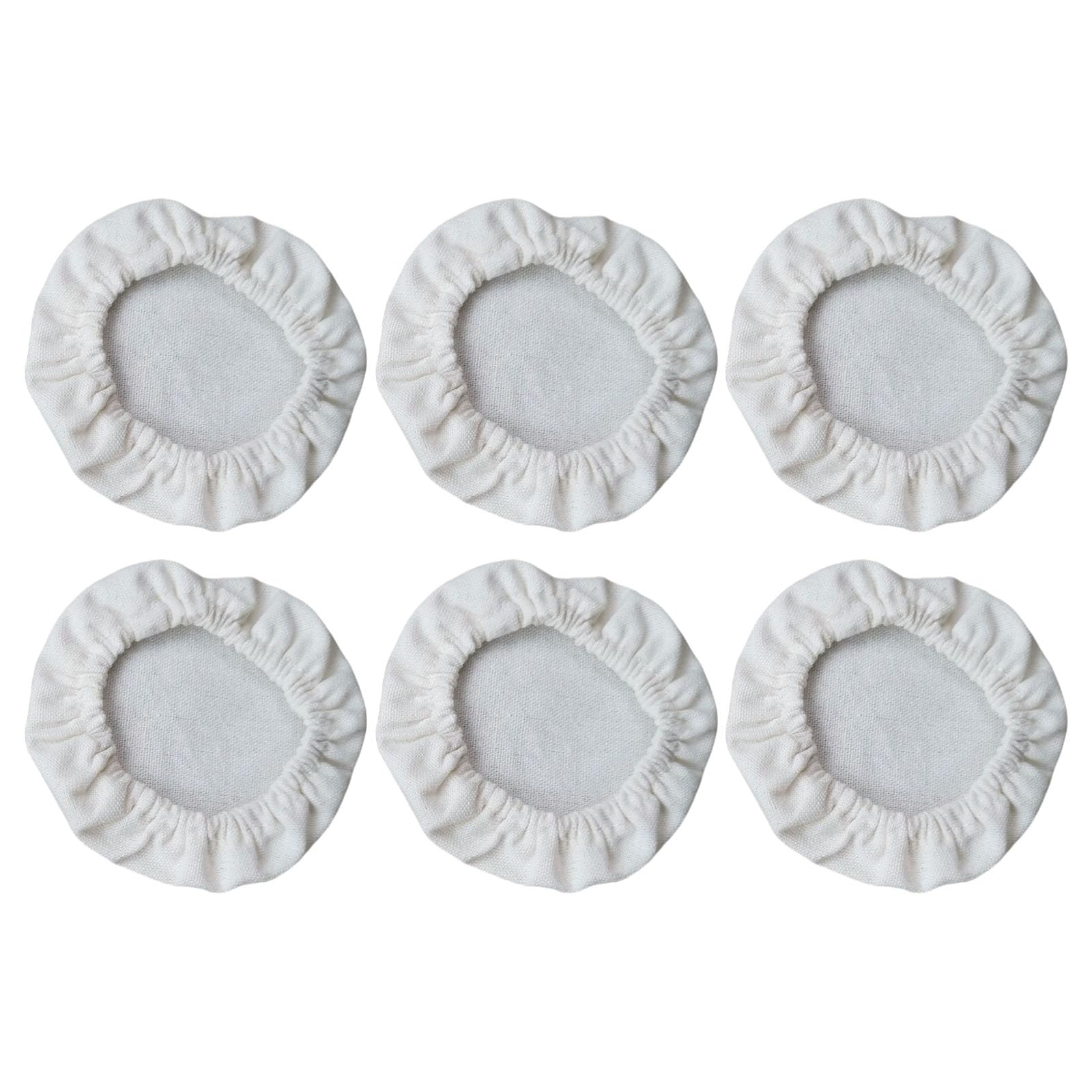 Tsophreniq 6pcs Elastic Dough Basket Covers Washable Cloth Caps for Fermentation Jars Breathable Sourdough Starter Jars Covers Fermentation Cloth