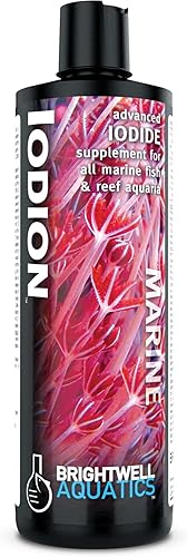 Brightwell Aquatics Suplemento de yoduro de yodión para corales almejas peces macroalgas mejora la tolerancia a la iluminación de extensión de