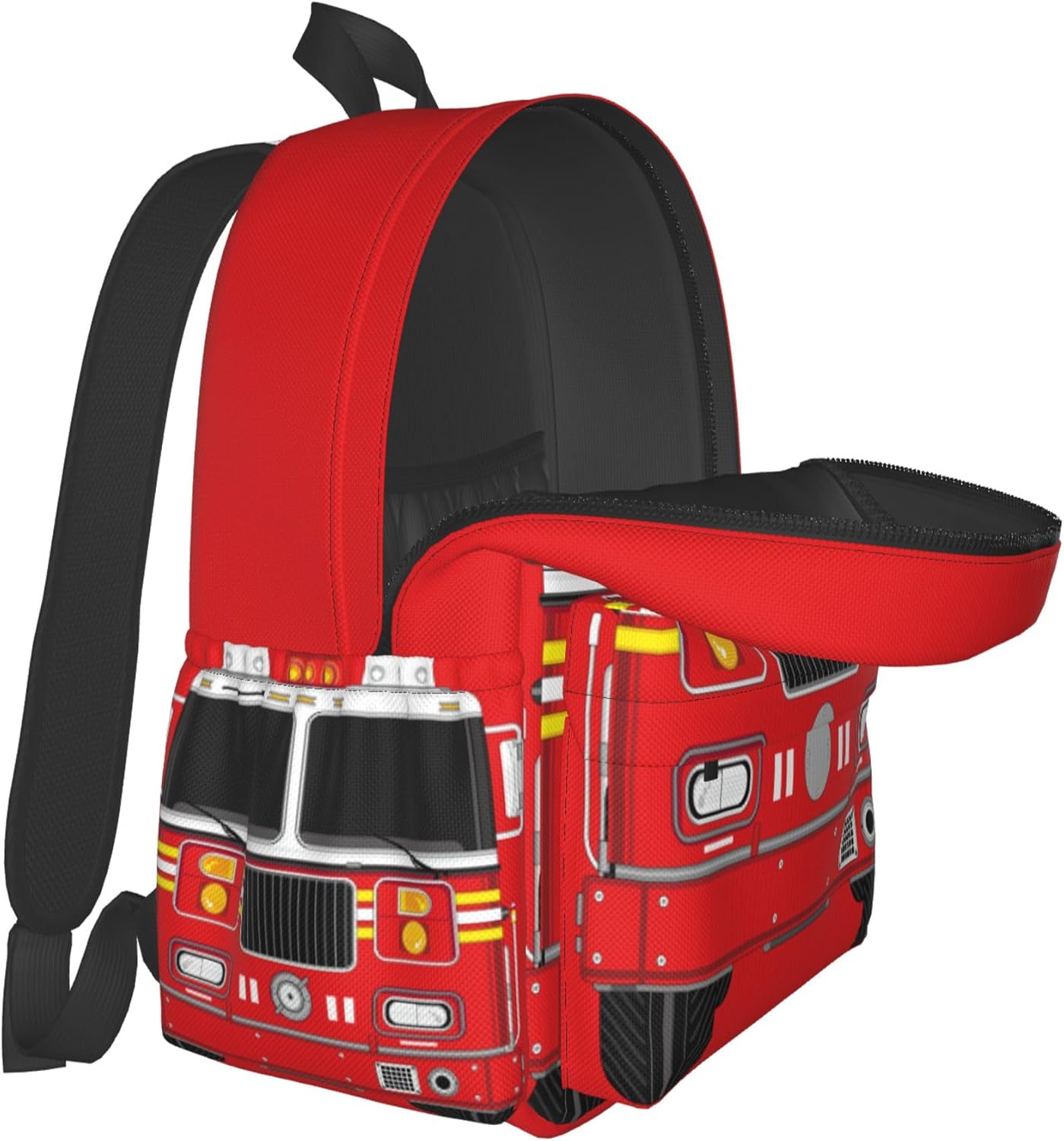 Fire Truck Backpack School Bag Lightweight Bookbag Laptop Travel Daypack For Kids Girls Boys Teens - Image 6