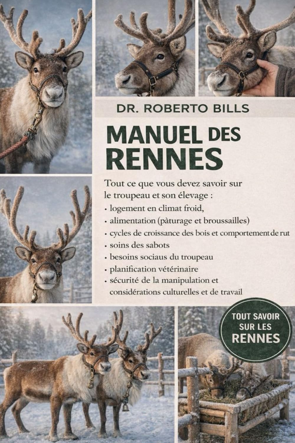 MANUEL DES RENNES: Tout ce que vous devez savoir sur le troupeau et son élevage : logement en climat froid, alimentation (pâturage et broussailles), ... des sabots, besoins sociaux du troupeau...