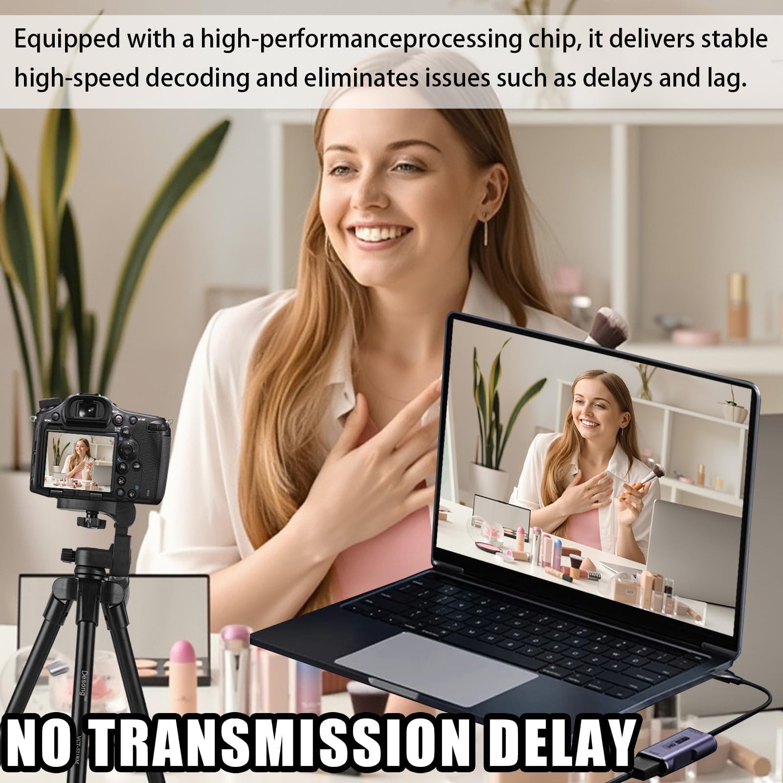 Carte de Capture vidéo 4K HDMI vers USB C 3.0 Capture Vidéo 1080P 60FPS Carte d'acquisition vidéo pour Streaming & Enregistrement la vidéoconférence ou la Diffusion en Direct - 5