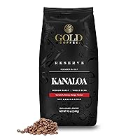 Vista 13 de Gold Coffee Kanaloa Premium House Blend, tostado medio, molido 100% café arábica, 1 libra