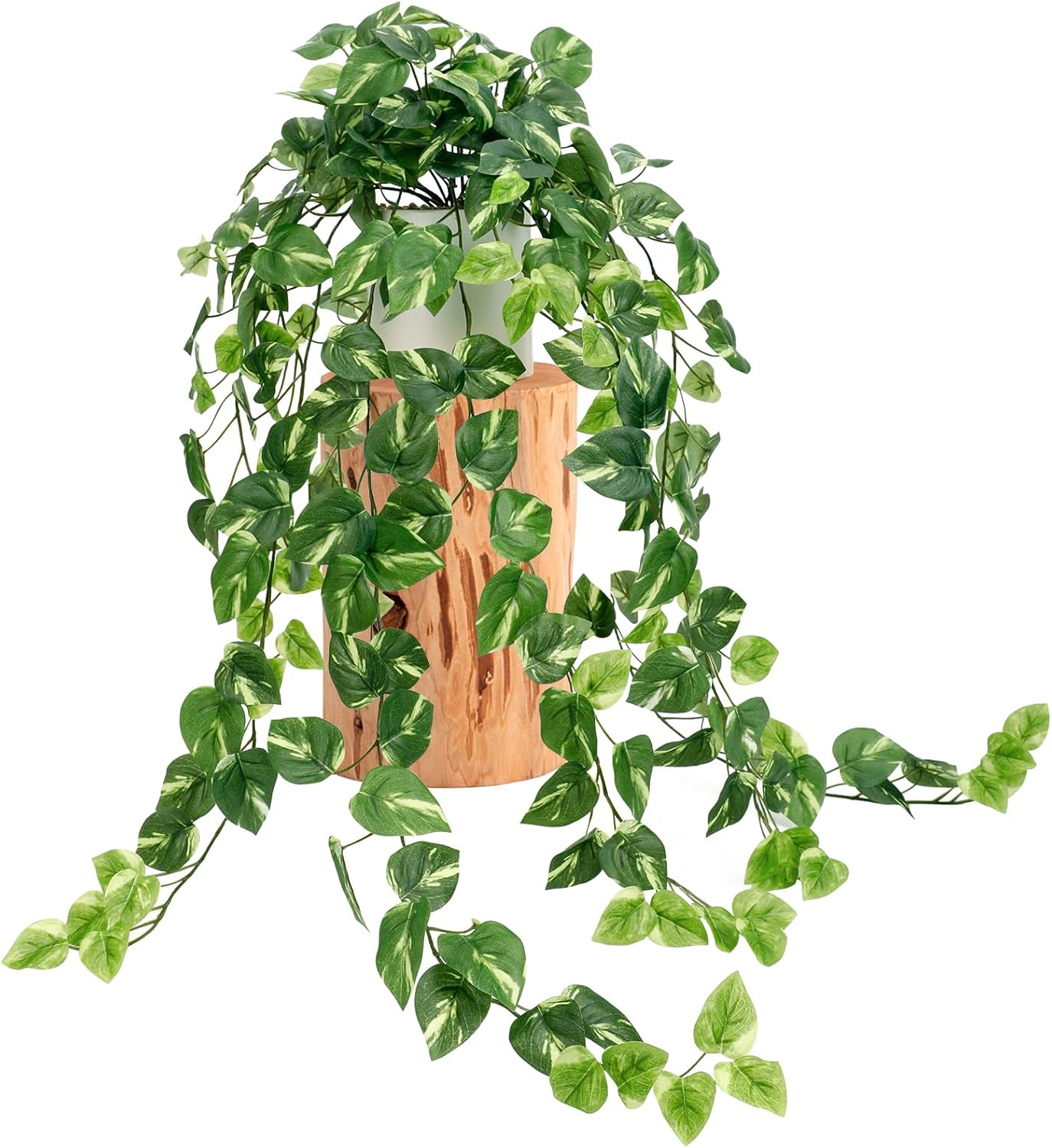 Fake Plants Indoor, Artifical Potted Trailing Ivy Faux
