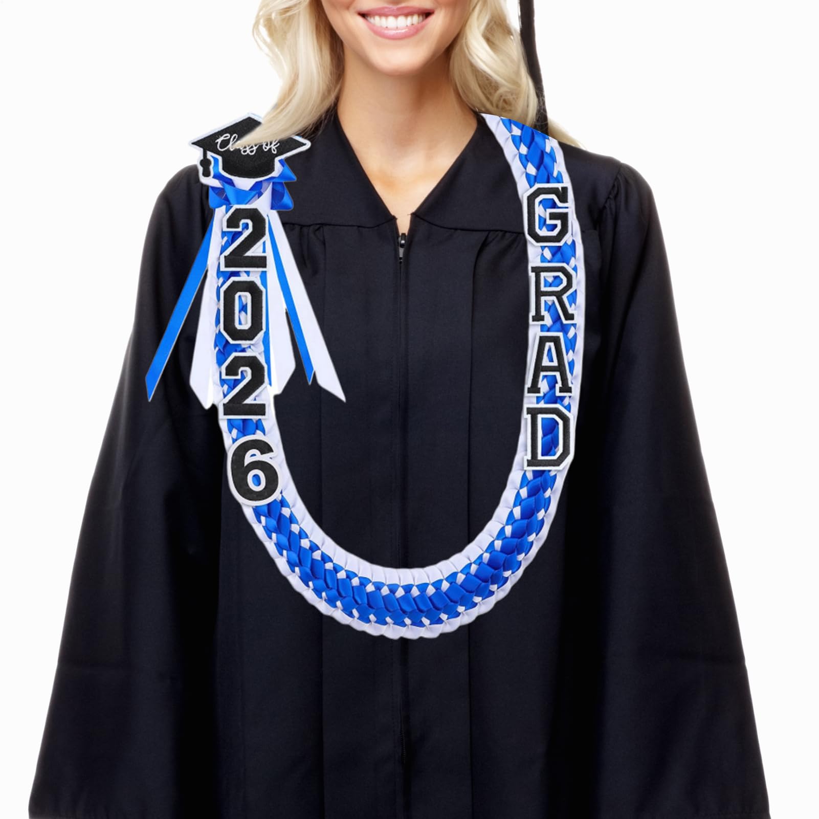 Banda de felicitación de graduación para fotos de último año de universidad e instituto
