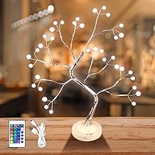 Tree Branch Lights Twig Lamp, USB & Battery Operated Bonsai Light Decorative Desk Table Lamp 16 Colours Changing 36 LED Pearls DIY Remote Timer Decoration for Thanksgiving Indoor (Multicolour)