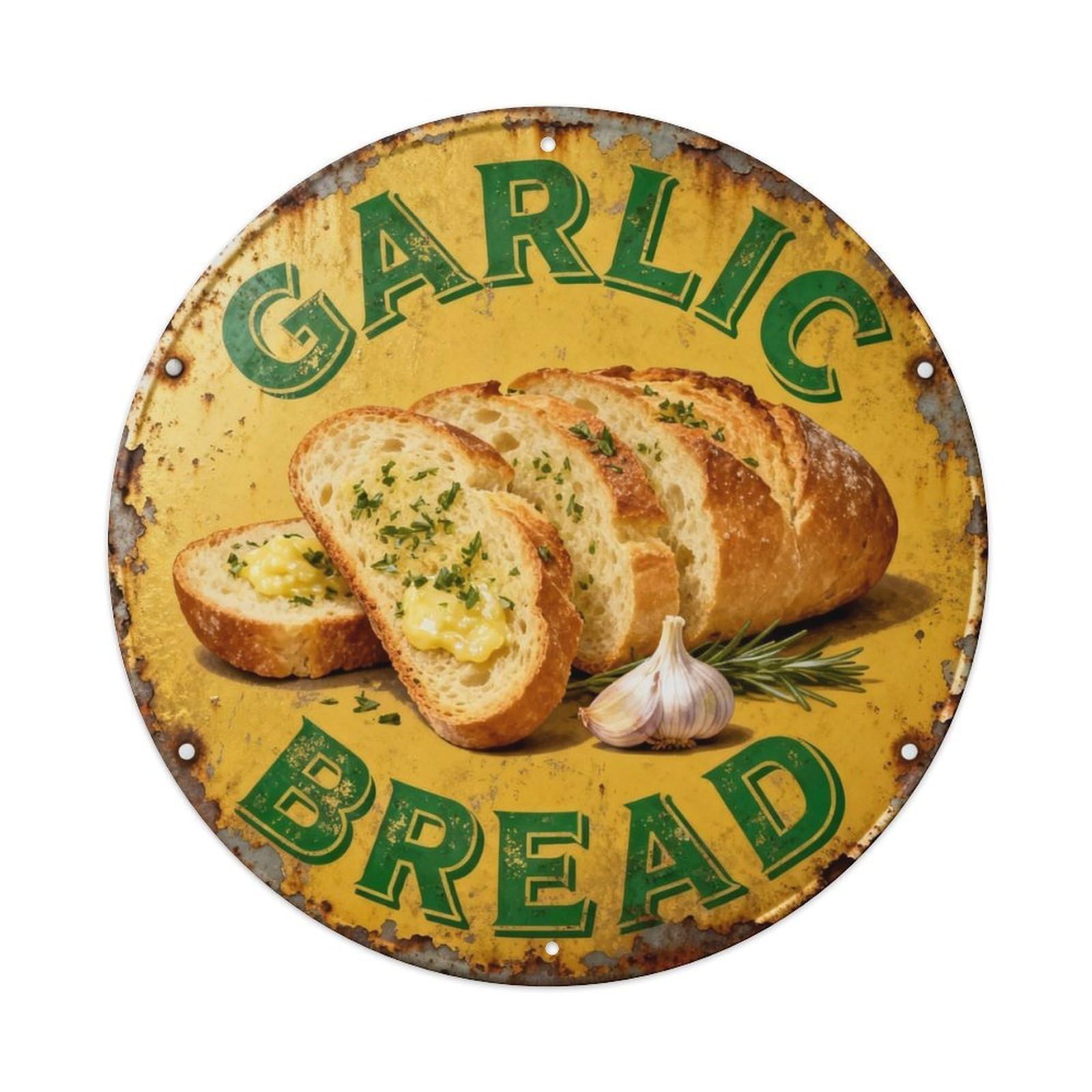 Cinnamon Roll Metal Tin Sign Plaque