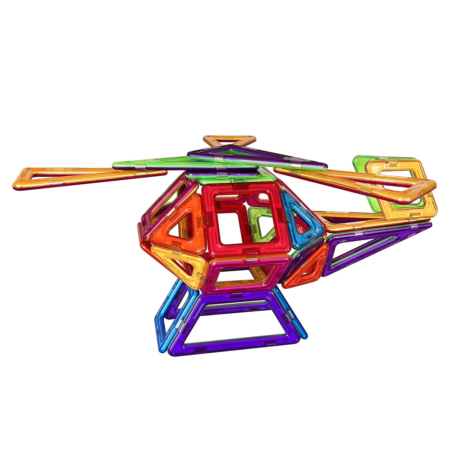 MAGNIKON - Set di 62 mattoncini magnetici "La gravitazione", ideali come giocattolo da costruzione per bambini dai 3 anni in su, gravitazione (MK-62)
