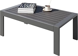 26 Home Decor With Metal Tables That Elevate Any Room 16 All-Weather Aluminum Outdoor Coffee Table, Modern Coffee Table for Outsi...