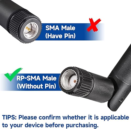 Miniatura 3 de Bingfu Antena de repuesto WiFi de doble banda de 2.4 GHz, 5 GHz, 5,8 GHz, para Furrion Backup, RV cámara de visión trasera, camión, tractor,