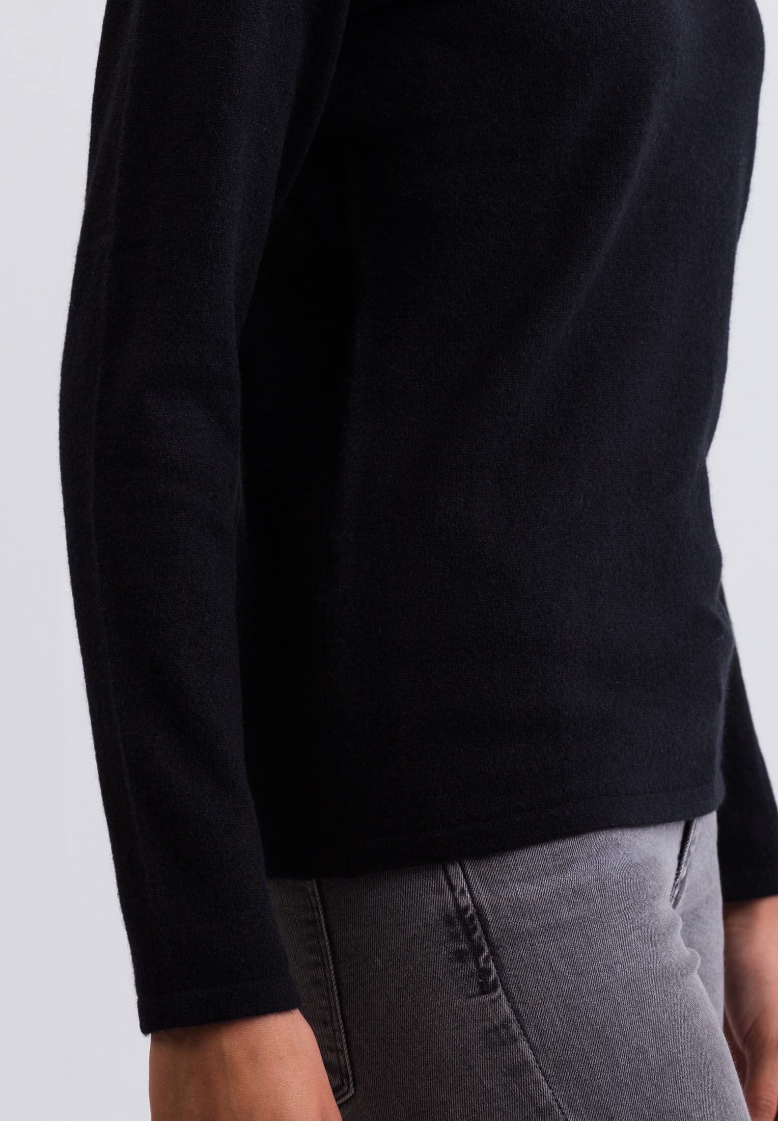 100% Kaschmir Damen Pullover | Sweater Rollkragen 2-fädig