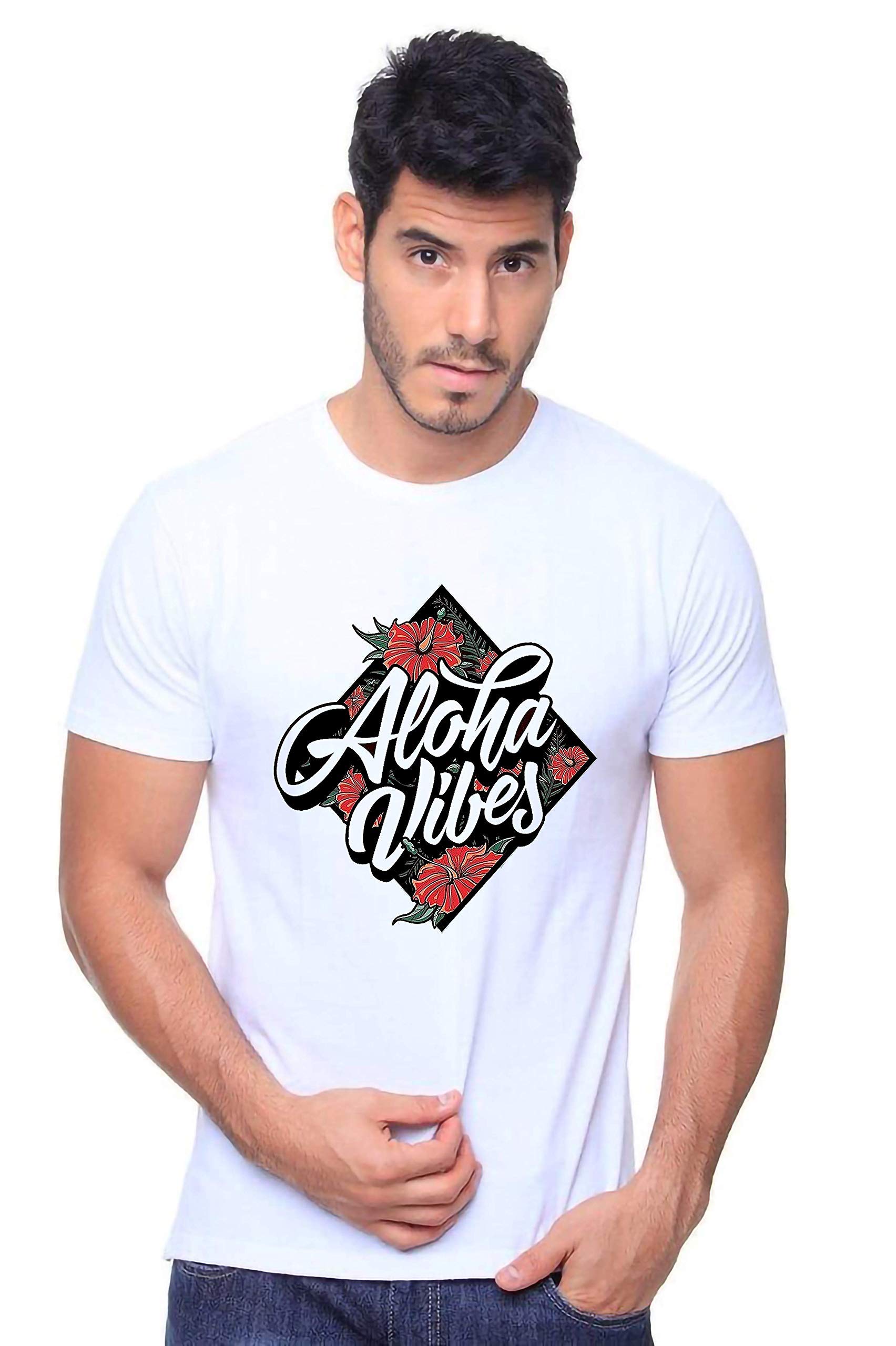 VLAMMen and Women Super Comfortable Good Vibes Design Oversized Cotton Blend Tshirt | Unisex Oversized Tshirt