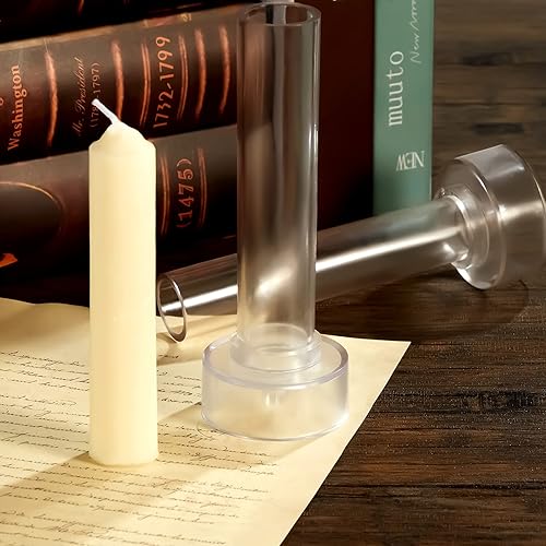 Miniatura 2 de Molde de vela cónica de 2 piezas para hacer velas de emergencia y velas de mesa con mechas de alambre, kit de herramientas