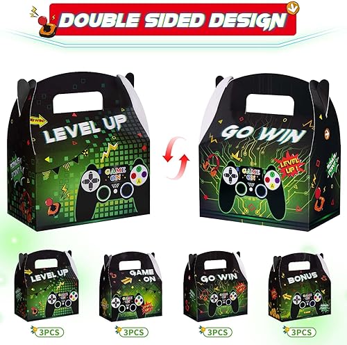 Miniatura 17 de WERNNSAI Paquete de 12 cajas de fiesta de dinosaurios, decoraciones de cumpleaños de dinosaurios, cajas de recuerdo de fiesta de dinosaurios