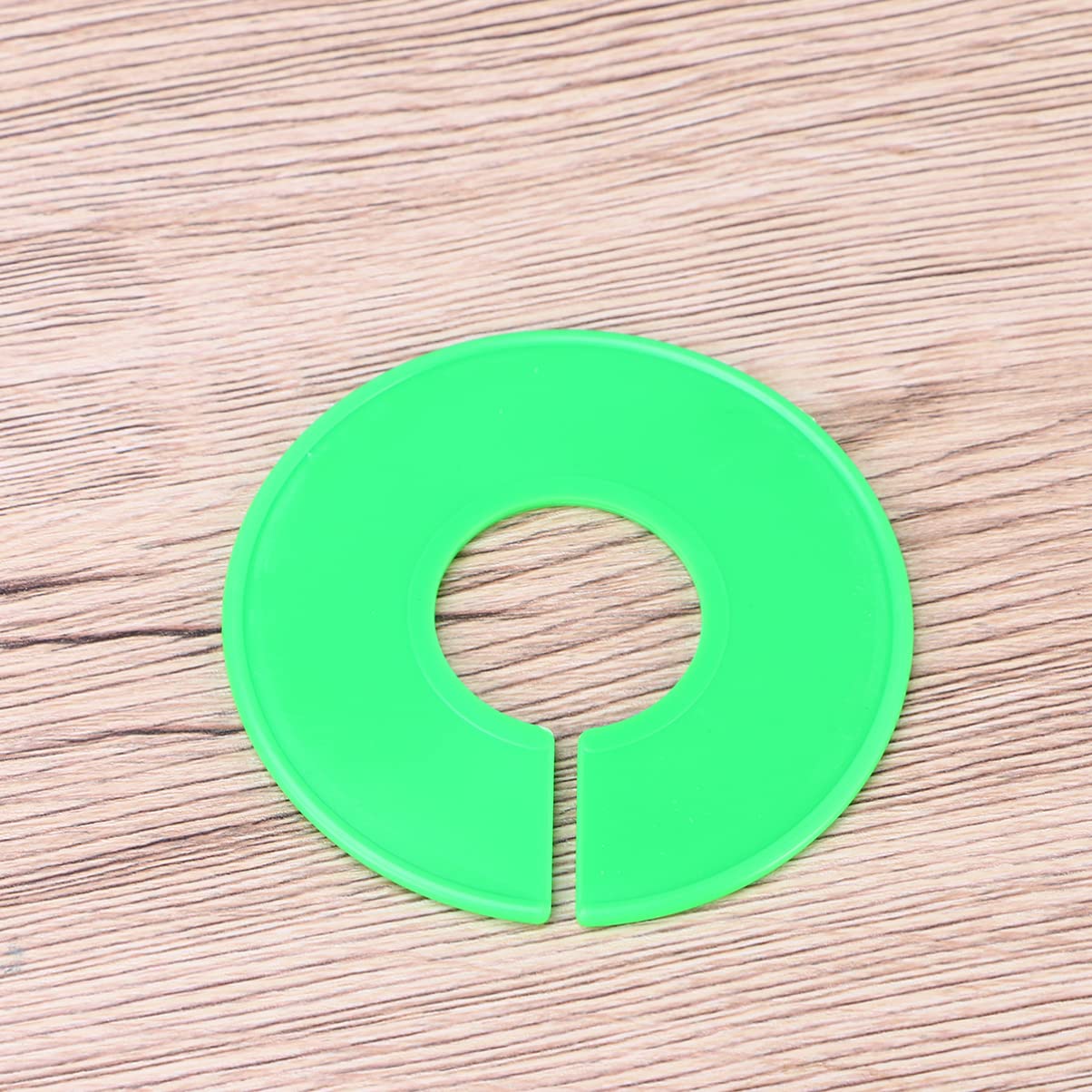 DOITOOL 72PCS Kids Clothes Hangers Clothing Rack dividers Kids Hangers Hanging Closet Hanger dividers Children Hangers Children's Hangers Clothes Size Buckles Separator Round