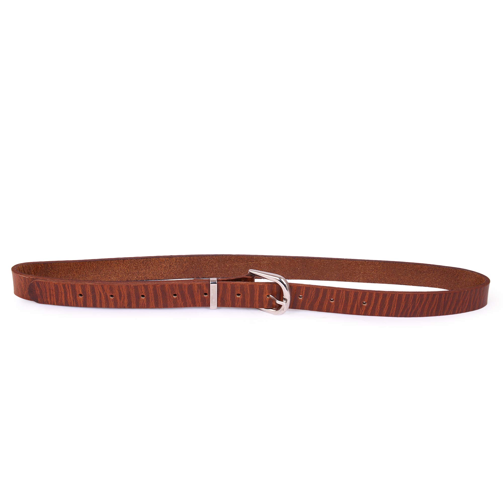 trysco®, Genuine Leather, Girls/Women Multi Purpose WRINKLED EFFECT Belt (Waist Size -22"-38") (width 23MM) (3 Colours) (XS, Tan) - Image 4 thumbnail