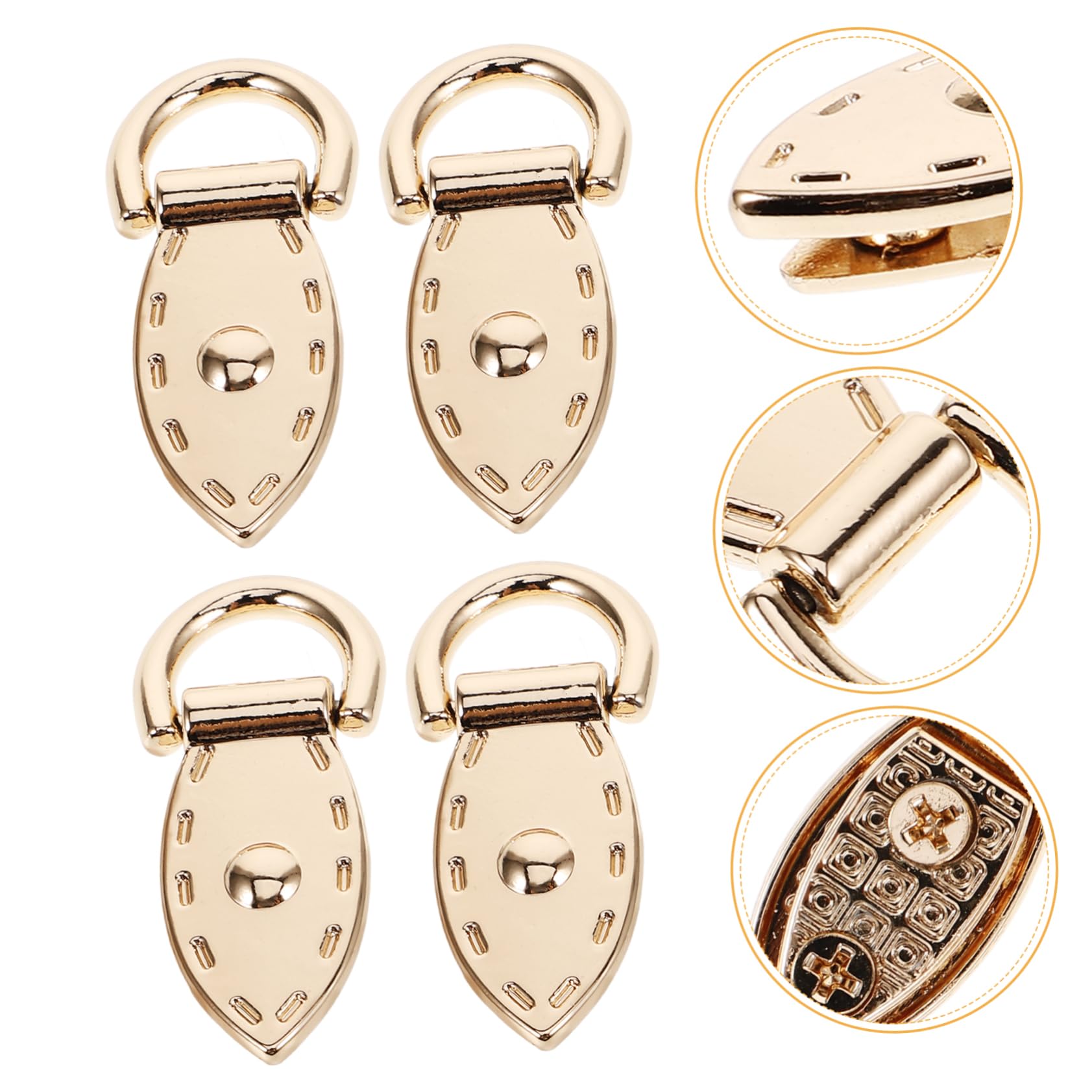 Holibanna Hebillas De Metal Para Bolsos Ganchos Carabiner Desmontables Para Bolso Accesorios De Moda Para Personalizar Estilo