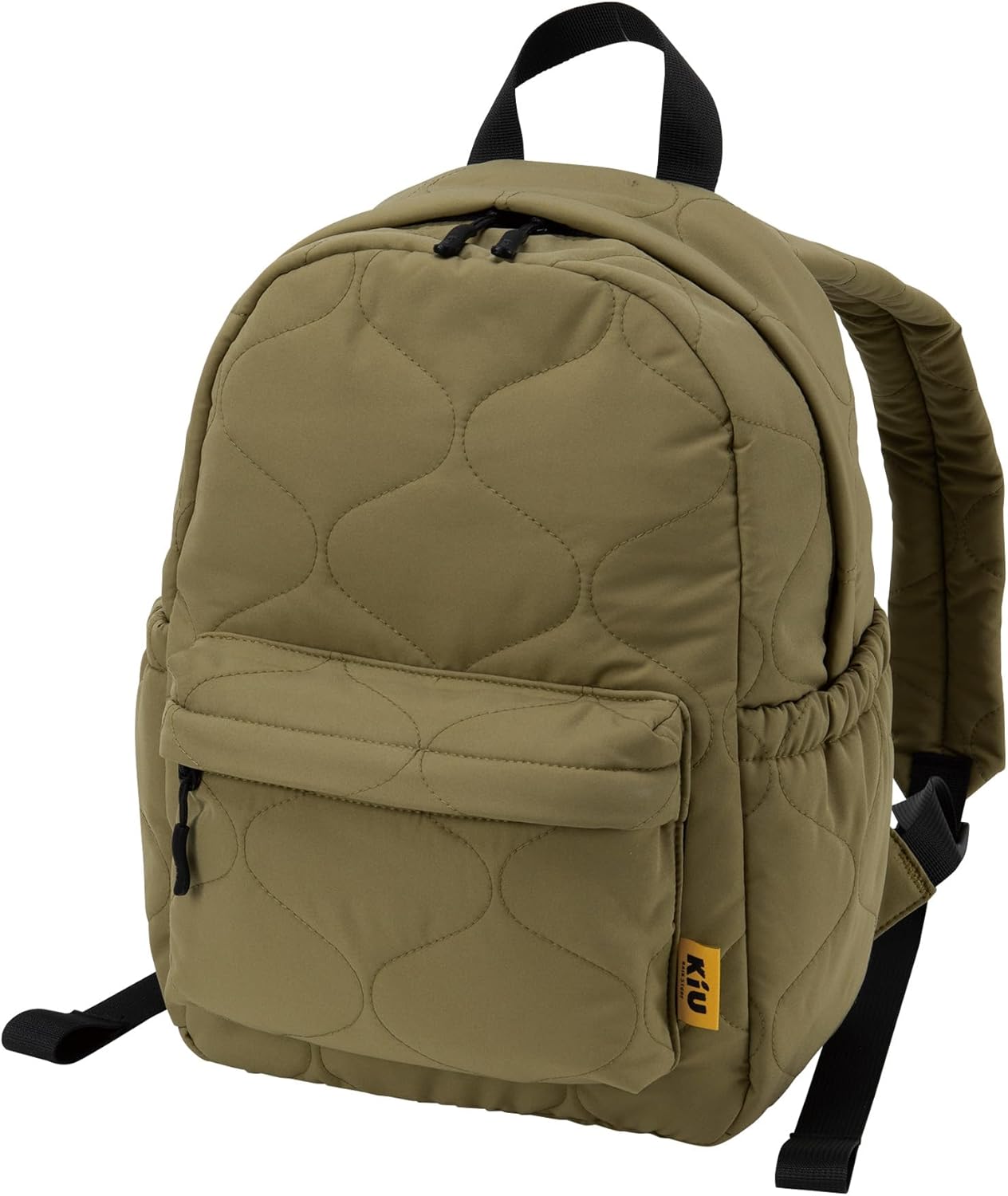 KiU キウ パデットデイバックパック PADDED DAY BACKPACK 防水 撥水 ユニセックス メンズ レディース 男女兼用 バックパック リュック キルティング 大容量 おしゃれ かわいい カジュアル シンプル カーキ K391-906