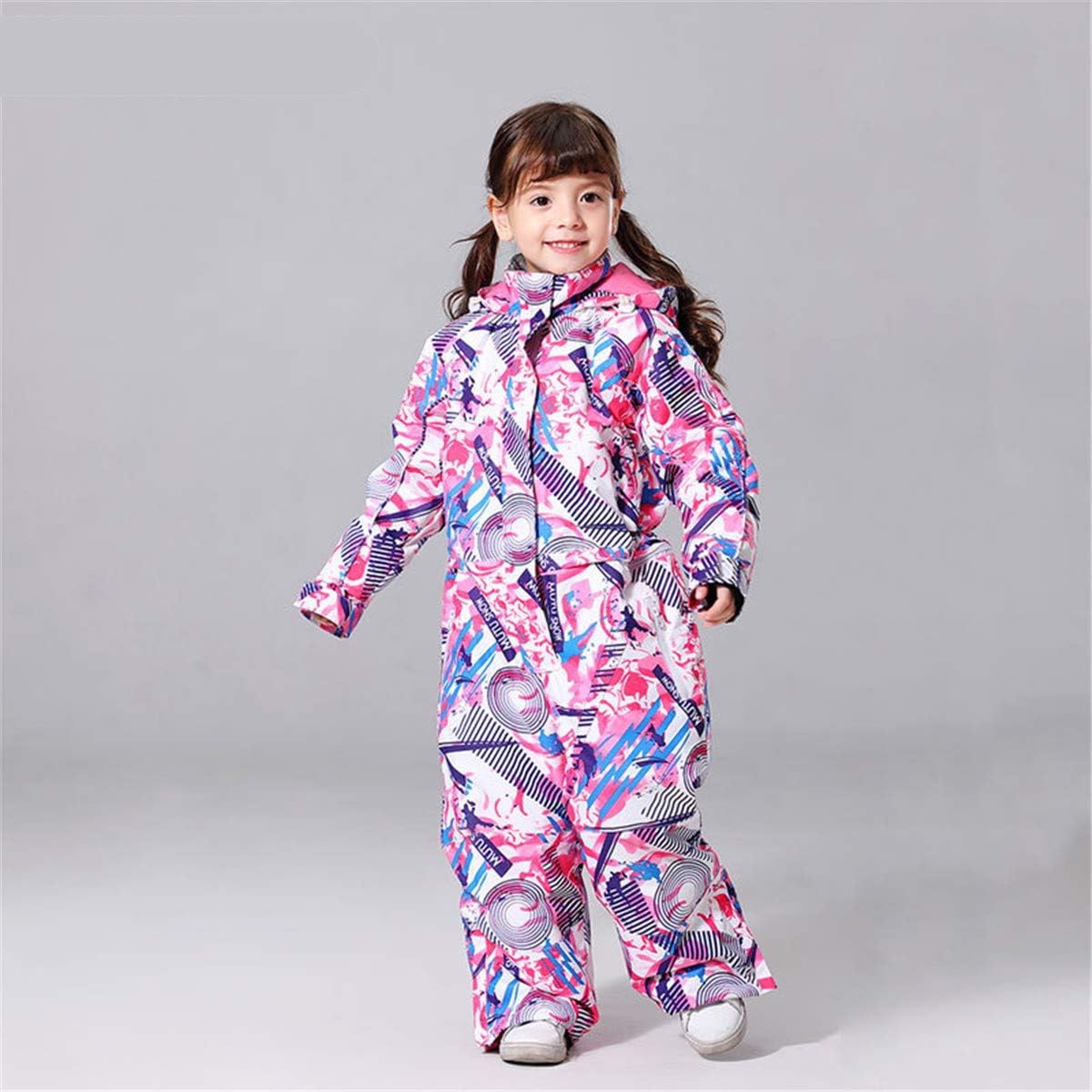 Girls Boys Kids One Piece Warm Outdoor Mountain Waterproof Windproof Snowsuits Overalls Ski Jackets Coats Jumpsuits