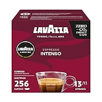 Lavazza A Modo Mio Espresso Intenso, 256 Capsule Caffè, per un Espresso con Note Aromatiche di Cacao e Spezie, Arabica e Robusta, Intensità 13, 13, Tostatura Media, 16 Confezioni da 16 Capsule