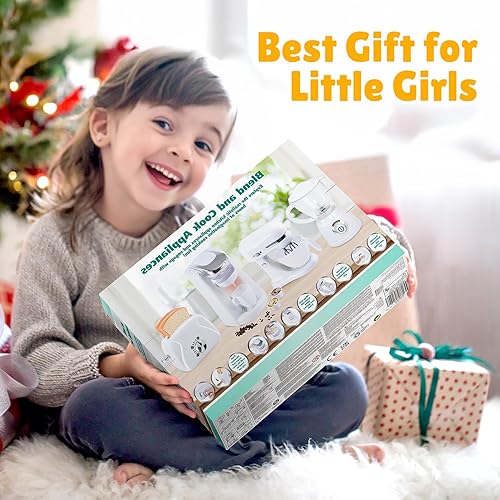 Miniatura 7 de Juegos de cocina de juguete para niños, accesorios de cocina para niños de 4 a 8 años, 3 a 5 años, juguetes para electrodomésticos de cocina,