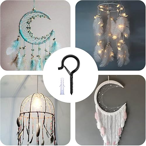 Miniatura 6 de Ganchos de techo pesados, ganchos Q-Hanger ganchos de ojo ganchos de tornillo para luces al aire libre, ganchos de suspensión de luz con diseño de