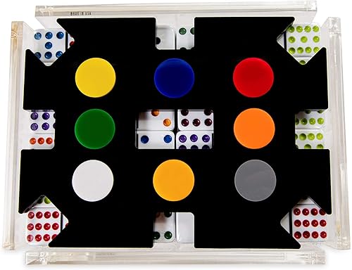 Miniatura 4 de LuxeDominoes - Dominó de tren mexicano moderno para adultos