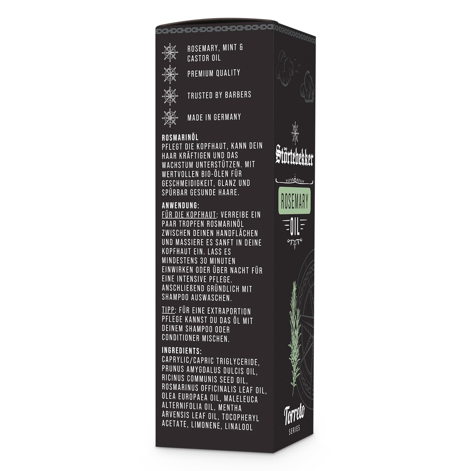 Störtebekker Premium Rosemary Oil Hair, Intensive, Nourishing Hair Oil - Image 4