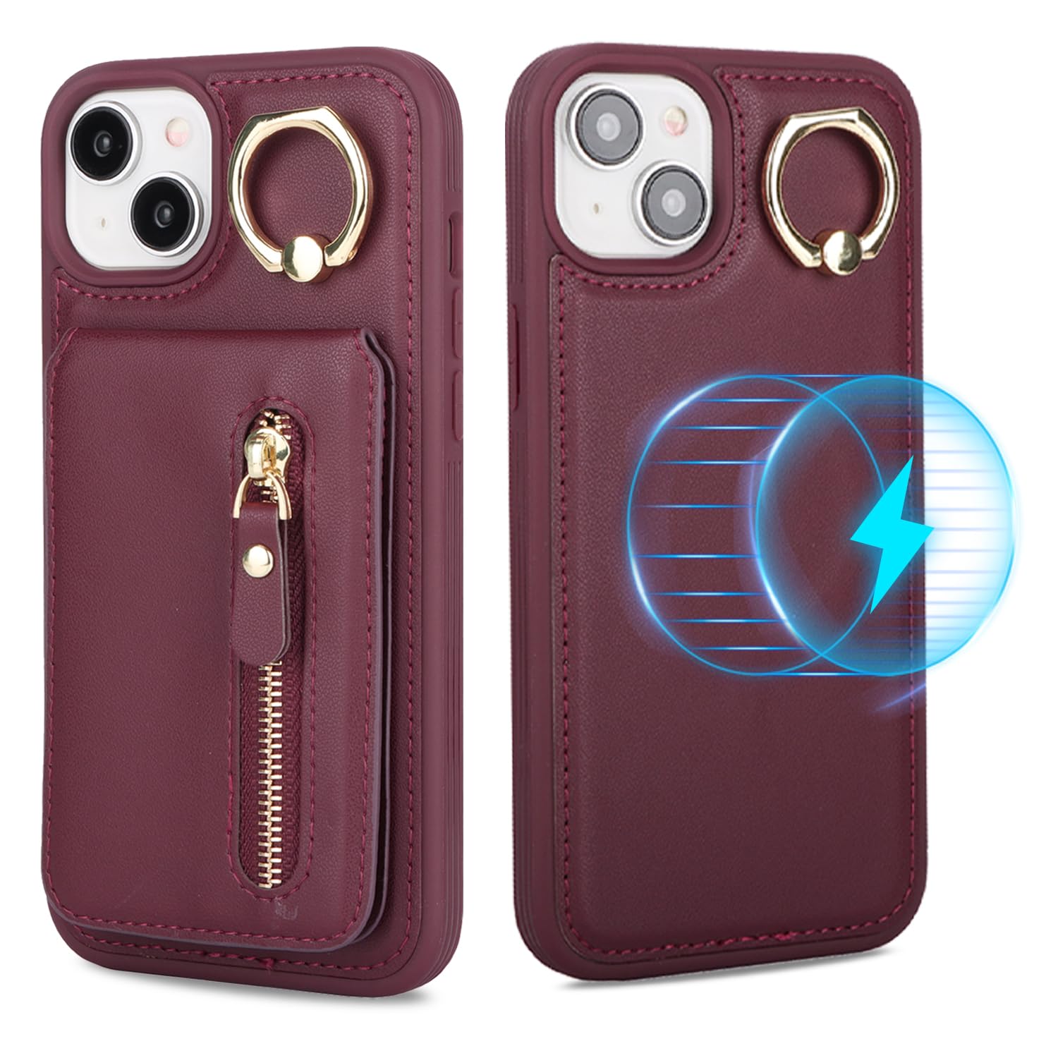 Coque Magsafe iPhone 14 Plus antichoc résolvant le manque de place avec son portefeuille - 8