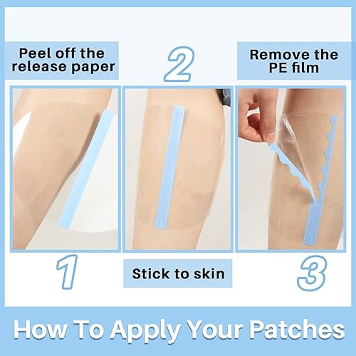 Miniatura 2 de TrelaCo 50 unidades de cinta de levantamiento de muslos, cinta adhesiva para celulitis, para mujeres y niñas, muslos internos de la piel