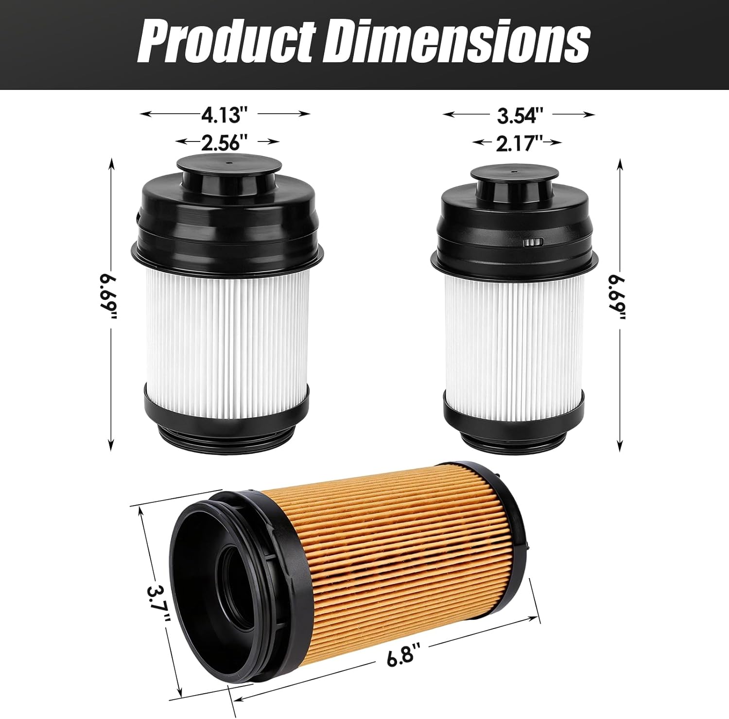 iFJF 68677800AA & 68677810AA Fuel Water Separator Filter & Oil Filter Kit Compatible with 2025-2026 RAM 2500-5500 6.7L Cummins Turbo Diesel Engine