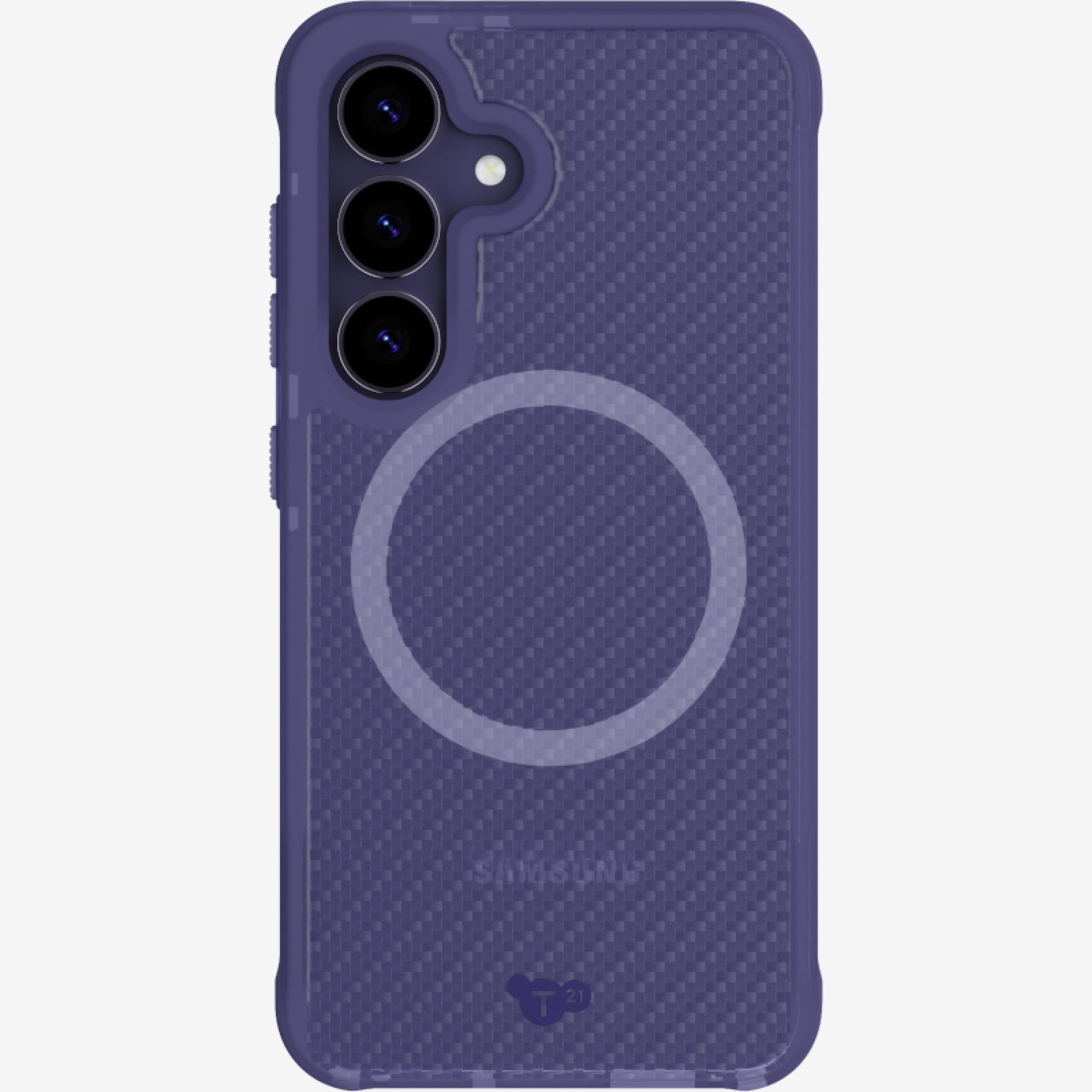 Tech21 EvoArmor case for Samsung Galaxy S25 - with Magnets- High Impact Protection phone case - Purple