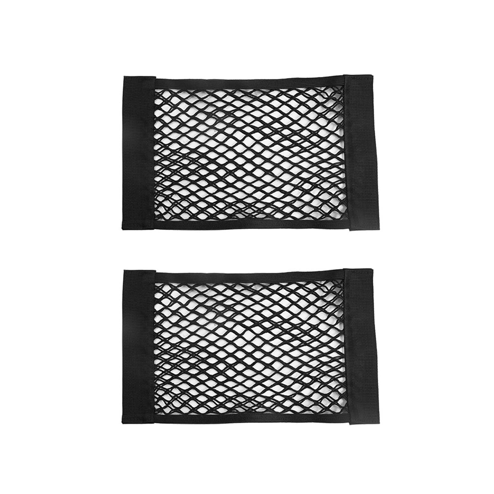 Juego de 2 Unidades,40 x 25 cmRed de Almacenaje para Maletero de Coche,Organizador Elástico con Velcro para Orden y Seguridad en tu Vehículo
