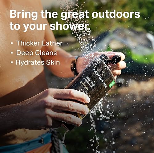 Miniatura 2 de Every Man Jack Nourishing Pacific Cypress - Gel de baño para hombre para todo tipo de piel, ingredientes derivados de forma natural, limpia e