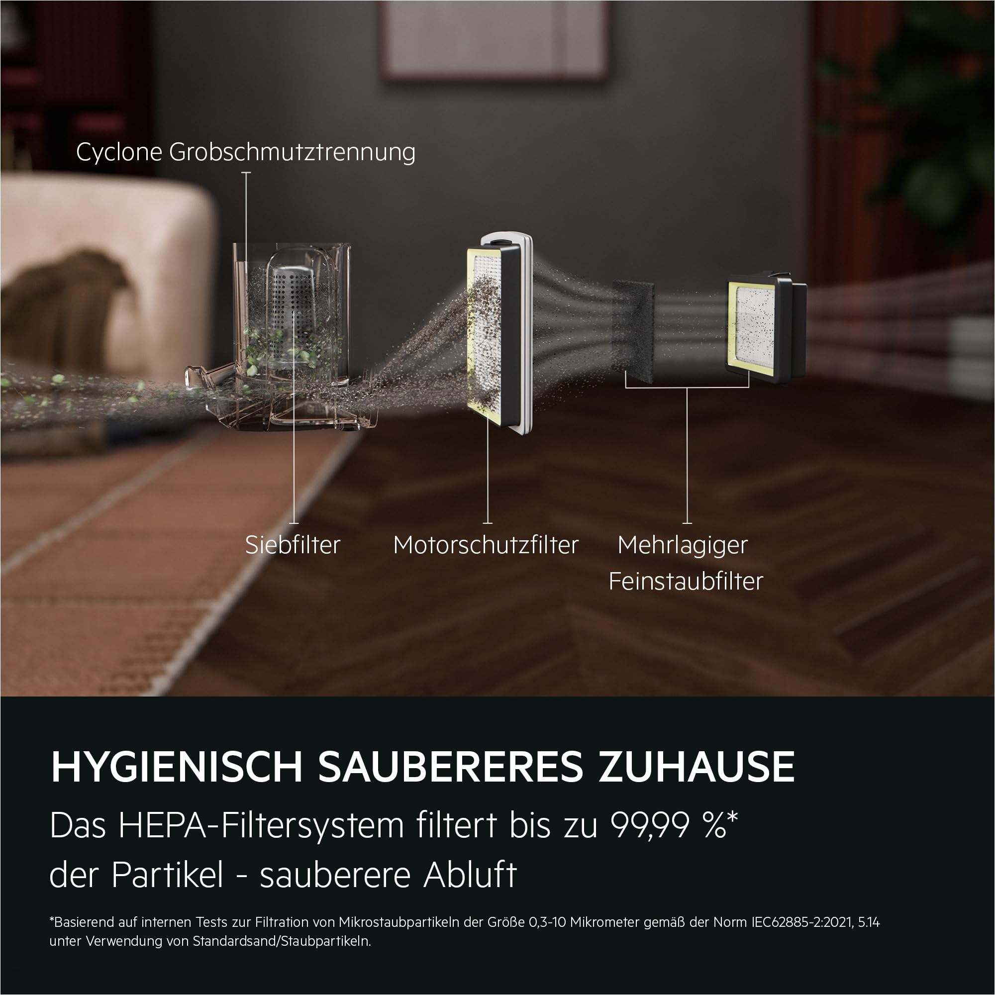 AEG CLEAN 5000 Staubsauger Beutellos, Bodenstaubsauger für alle Bodenbeläge, Zubehör, 1000 Watt, 9m Aktionsradius, 2l Staubbehälter, 60% Recyclingmaterial, Waschbarer HEPA-Filter, Dunkelrot, AL51C1DRF