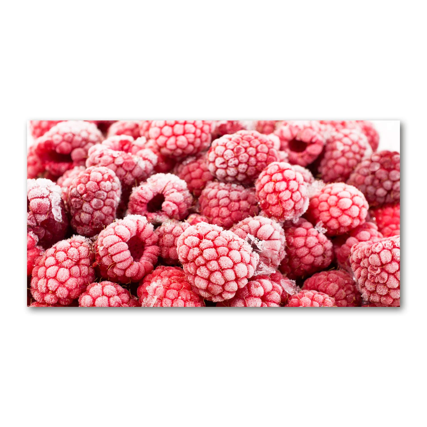 Image sur verre de haute qualité rouge framboise décoration panoramique